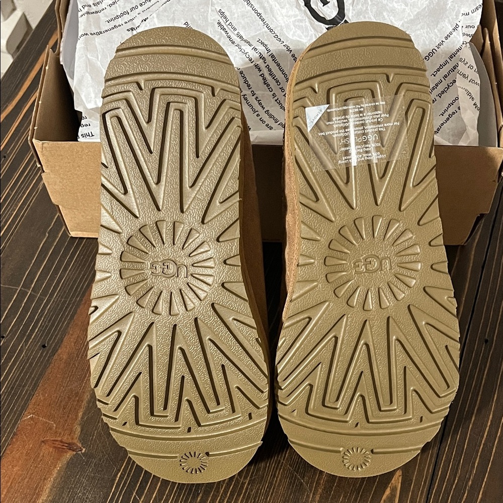 UGG Brown Suede Slip-On Clogs, Tasman II - Picture 3 of 4